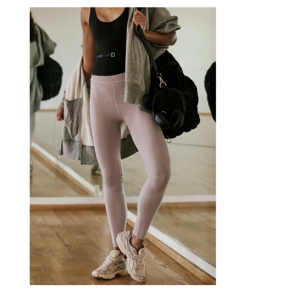 🧨HUGE SALE-PRICES FIRM-NWTS-$80 FREE PEOPLE Beat Street Leggings High Rise M L - Picture 7 of 8
